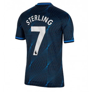 Chelsea Raheem Sterling #7 Udebanetrøje 2023-24 Kort ærmer